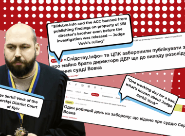 judge serhii vovk and the slidstvo.info headlines