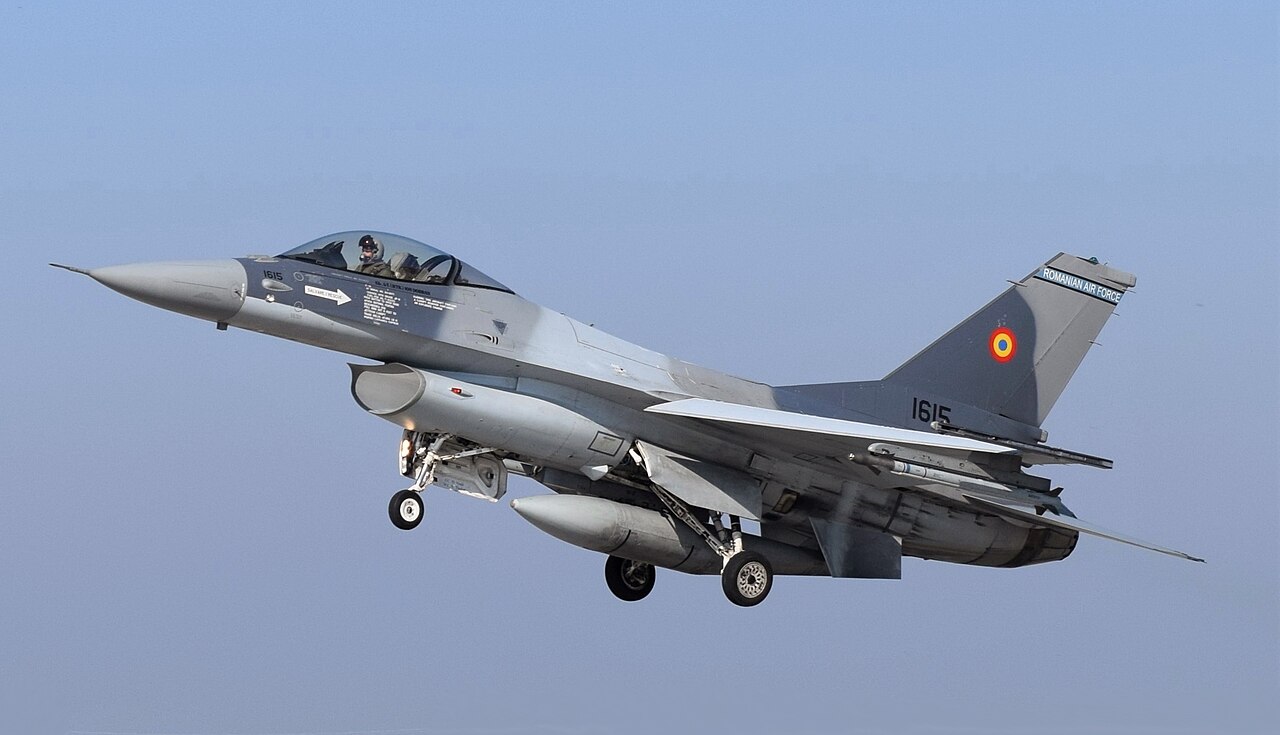 romania knocks third drone its sky 72 hours · post romanian air force f-16 fighting falcon fighter jet lands borcea base 2023 dvidshubnet romanian_f-16_fighting_falcon_lands_at_borcea_air_base_romania ukraine news ukrainian reports