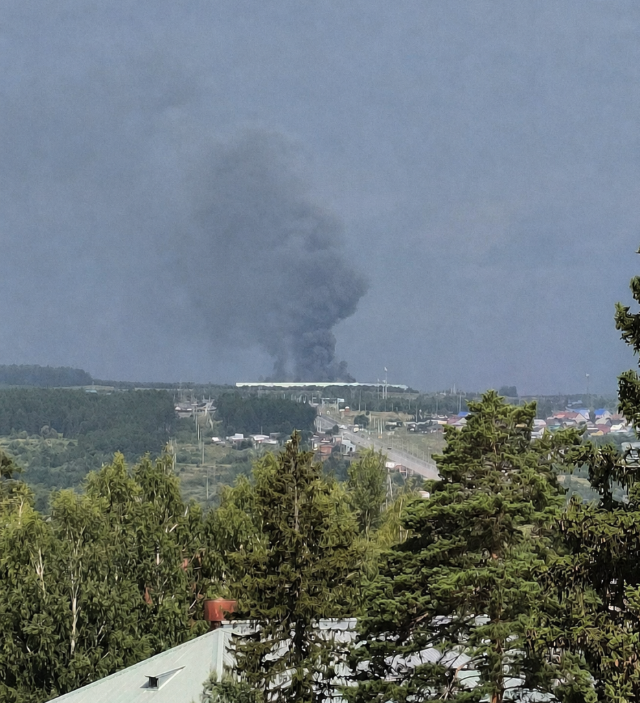 some rises from a wildberries storage in sarapul, udmurtia, on 30 july 2026