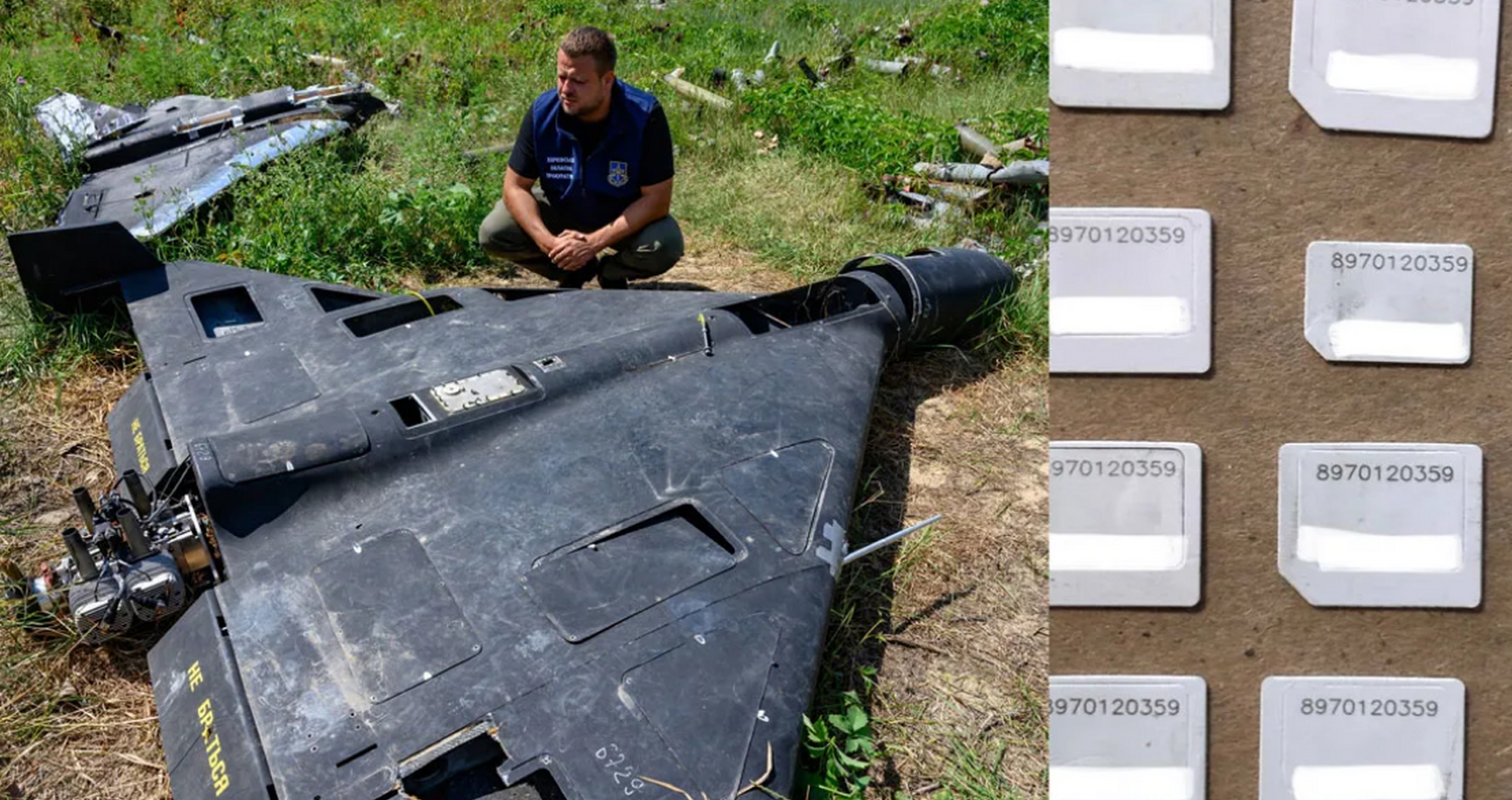 tele2 sim cards recovered in downed russian drones