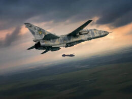 Ukrainian Vyrivniuvach (Equalizer) guided bomb and Su-24M.