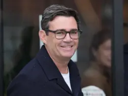 Andy Burnham, the Mayor of Manchester, arrives a fringe meeting during the annual Labour Party conference in Liverpool, England, Sept. 29, 2025