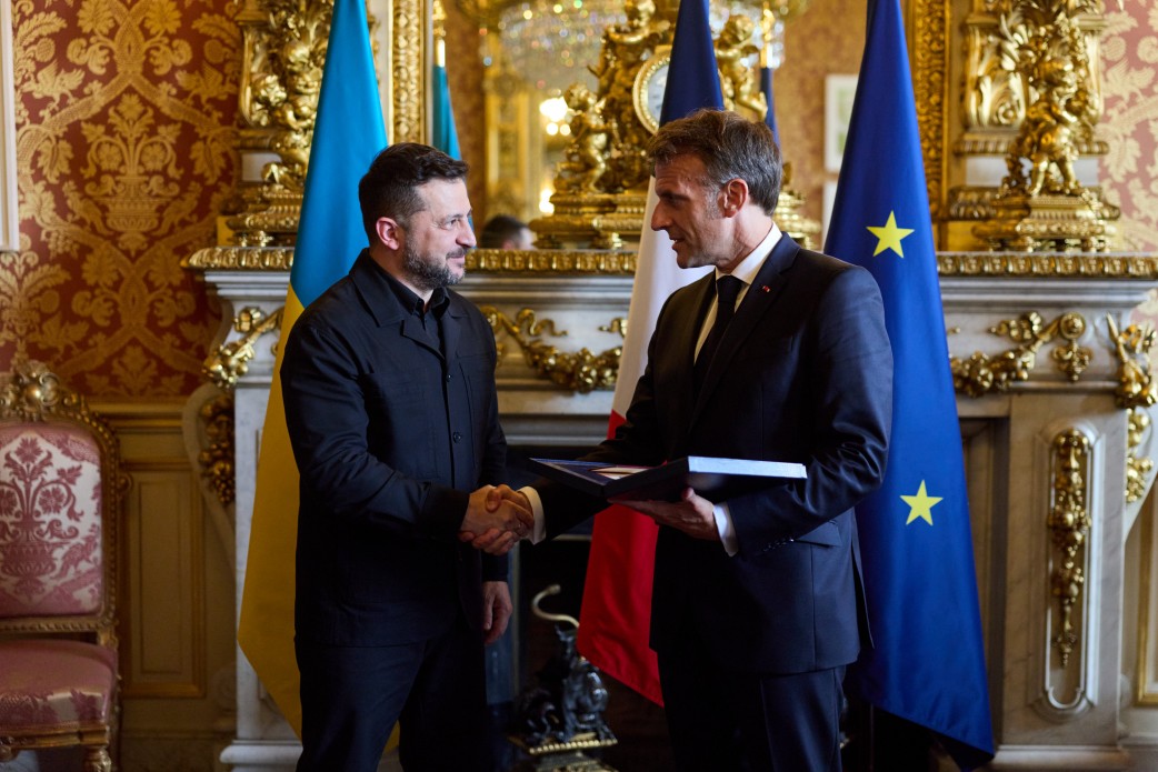 Ukrainian President Volodymyr Zelenskyy during a meeting with French President Emmanuel Macron on 13 July 2026. Source: President's Office