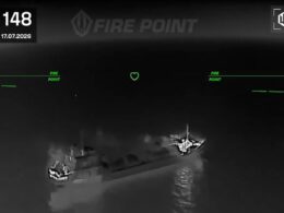 ukraine just hit its 159th russian ship 12 days—and campaign has end date · post shadow-fleet lng tanker burns after two drone strikes black sea logged target 148 filmed third