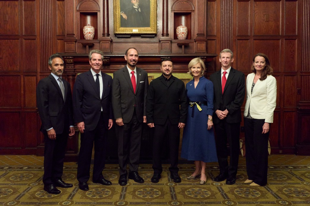 Ukrainian President Volodymyr Zelenskyy during a meeting with American defense company Lockheed Martin representatives on 28 July 2026, in Washington D.C. Source: President's Office