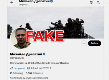 behind blue check someone spoke ukraine's commander—then shut whole operation out · post fake page impersonating commander-in-chief mykhailo drapatyi ukraine news ukrainian reports