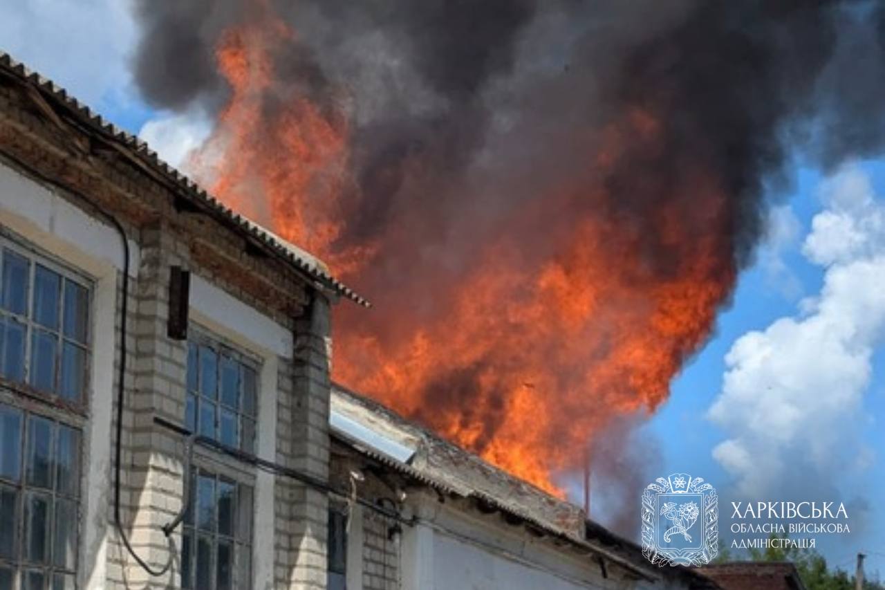 Attacked fuel station in the village of Savyntsi