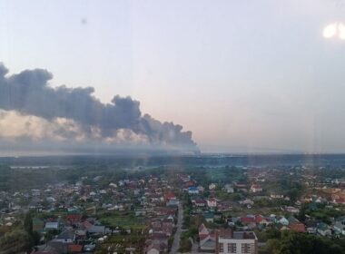 whatever came down lipetsk overnight started missile warning ended flames steel mill · post dense smoke column towers over lipetsk's outskirts morning after blasts russia 21 2026 ukraine news ukrainian