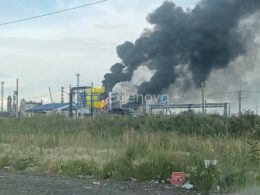 10% russia's refining half siberia's fuel omsk plant just lost its 2500-km protection · post smoke rises over oil refinery after ukrainian drone strike russia 6 2026 exilenova+ ukraine news