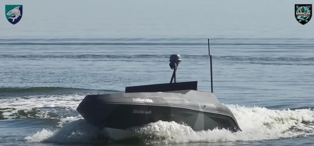 Ukrainian Barracuda naval drone. Photo: Ukraine's 40th Separate Coastal Defense Brigade