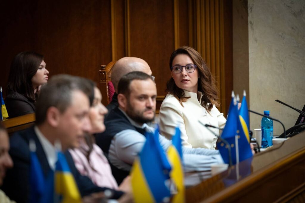 yuliia svyrydenko with members of her cabinet in the verkhovna rada on 14 july 2026