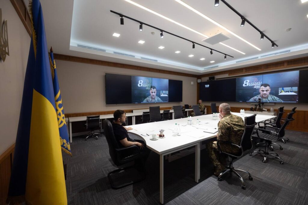 zelenskyy holds a video call with military commanders on 18 july 2026
