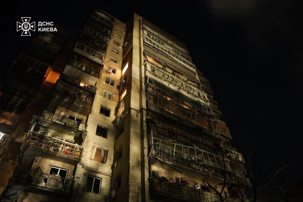 Aftermath of a massive Russian ballistic missile attack on Kyiv, 19 July 2026. Photo: Ukraine's State Emergency Service