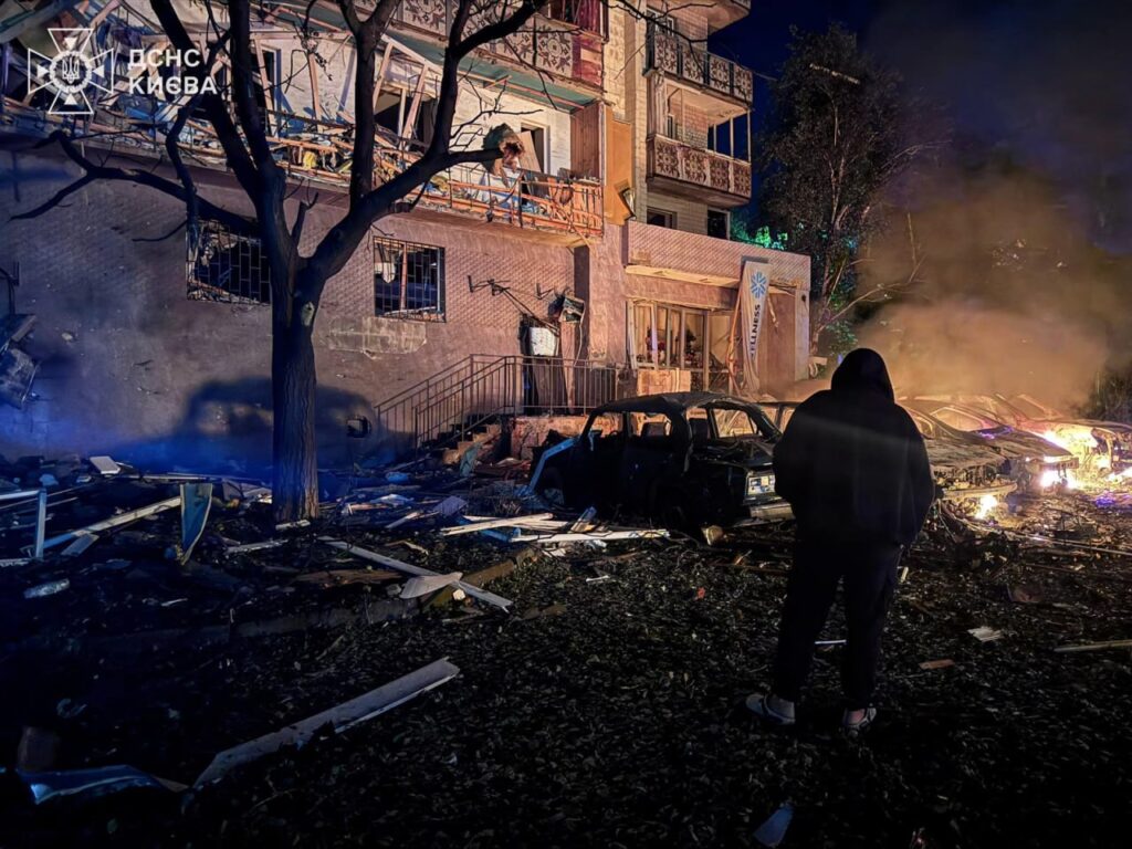 Aftermath of a massive Russian ballistic missile attack on Kyiv, 19 July 2026. Photo: Ukraine's State Emergency Service