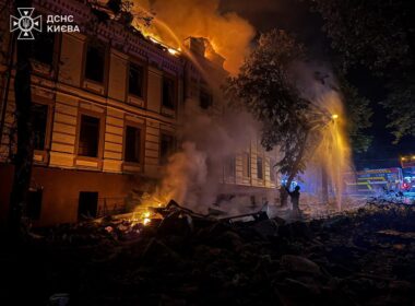 Aftermath of a massive Russian ballistic missile attack on Kyiv, 19 July 2026. Photo: Ukraine's State Emergency Service