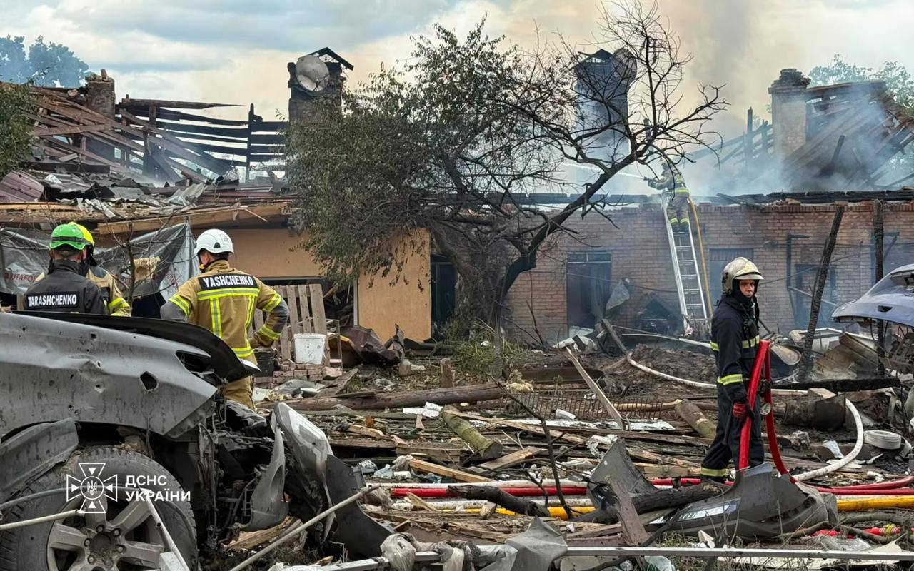 Aftermath of a Russian ballistic missile attack on Bucha district in Kyiv Oblast, Ukraine, 24 July 2026. Photo: Zelenskyy