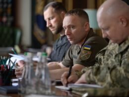 ukraine draws up new target list its long-range drones—and vows keep firing · post commander-in-chief armed forces mykhailo drapatyi (center) chief general staff ihor skybiuk (right) meeting 26 2026 right