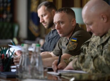 ukraine draws up new target list its long-range drones—and vows keep firing · post commander-in-chief armed forces mykhailo drapatyi (center) chief general staff ihor skybiuk (right) meeting 26 2026 right