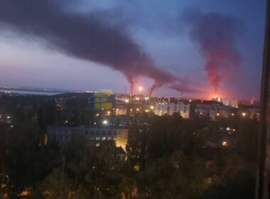 refinery saratov two tatarstan pumping station bashkortostan — one night's russian oil target list · post smoke fire rise over russia after ukrainian drone strike 8 2026 saratov5075776523918314508 ukraine news
