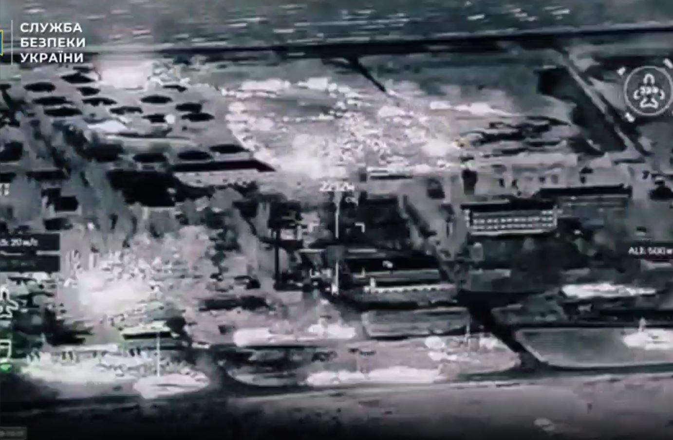 drones found fsb where felt safest—a seaside resort deep occupied kherson · post thermal footage security service ukraine drone shows russian coordination center oblast during strike 20 2026 earlier sbu