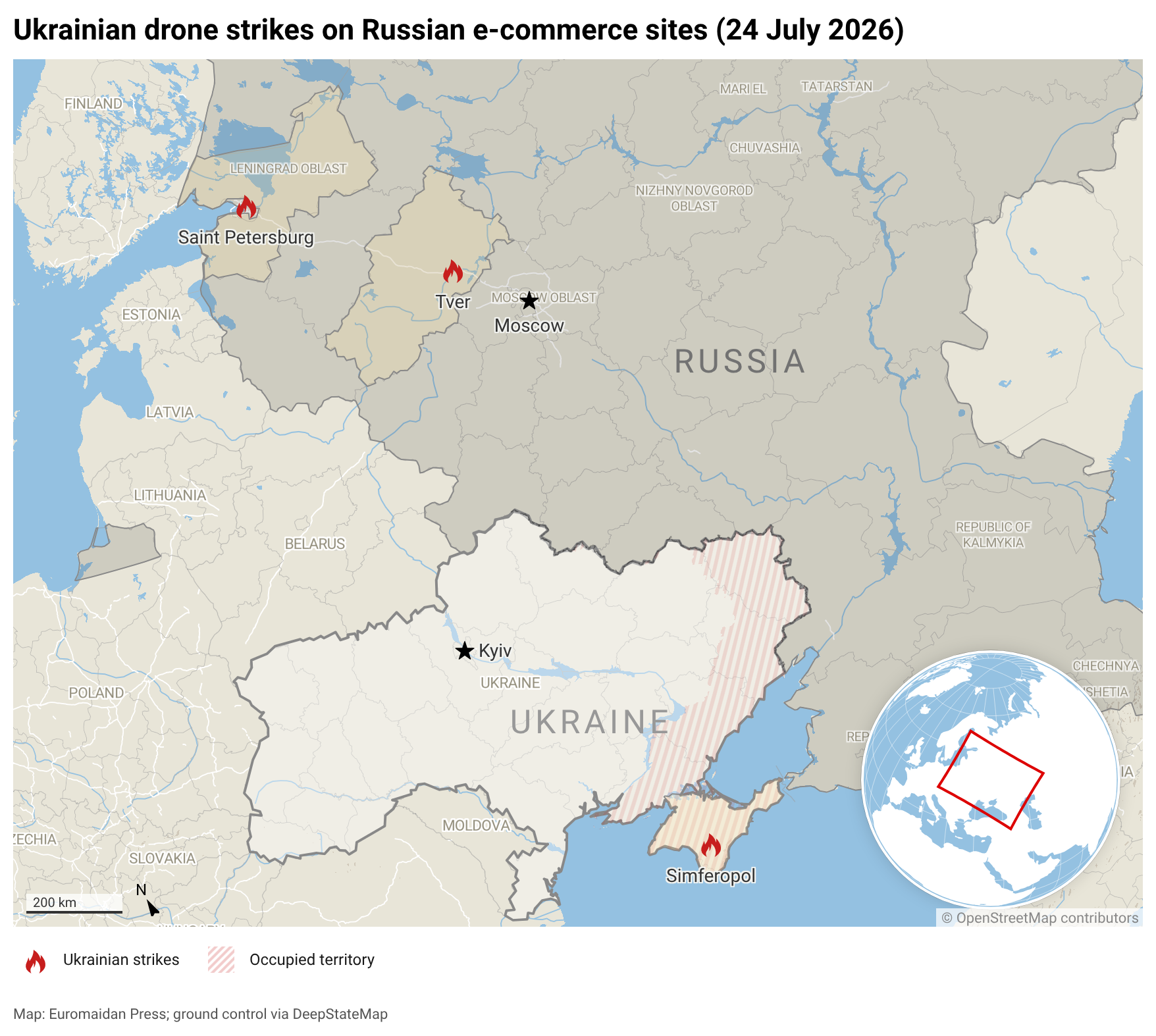 st petersburg tver simf ukrainian-drone-strikes-on-russian-e-commerce-sites-Wildberries logistics warehouses burning after a Ukrainian drone strike