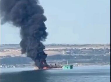 isw ukraine has opened new phase crimea's isolation hunting seaborne fuel tankers · post russian tanker burns off sea azov coast after ukrainian drone strike ablaze exilenova+ 1 appears have