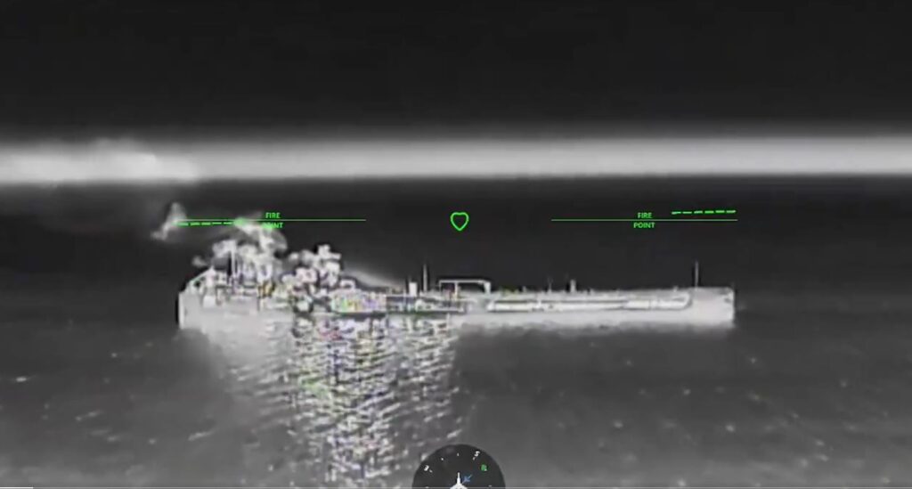 three days 21 ships russia's azov sea fuel run occupied crimea turning shooting gallery · post ukrainian drone closes smoking russian tanker during overnight strikes 8 2026 video robert madyar