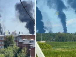 siberian oil plant 2000 km ukraine goes offline after drone assault · post smoke rises over tyumen refinery ukrainian strike 25 2026 news reports