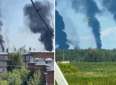 siberian oil plant 2000 km ukraine goes offline after drone assault · post smoke rises over tyumen refinery ukrainian strike 25 2026 news reports