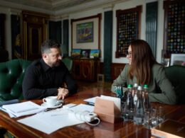 ukraine's prime minister confirms stepping down cabinet shake-up begins · post president volodymyr zelenskyy (l) meets yuliia svyrydenko kyiv 12 2026 left right telegram ukraine news ukrainian reports