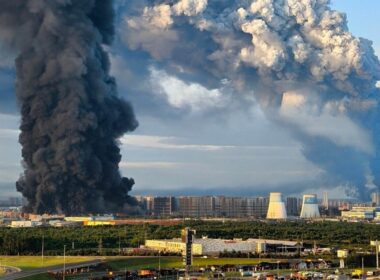 simferopol st petersburg—ukraine's drone commander sums up one night fire russia's online giant · post wildberries logistics warehouses burning after ukrainian strike near petersburg russia 24 2026 exilenova+ ukraine news
