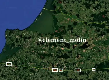 poland promised 700-kilometer shield against russia—two years satellites show four short ditches · post border fortifications along poland's frontier russia's kaliningrad oblast fortified zones marked карта укріплень на кордоні польщі
