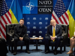 The image shows Ukrainian President Volodymyr Zelenskyy during a meeting with US President Donald Trump at the NATO summit in Ankara, Türkiye, on 8 July 2026. Source: NATO