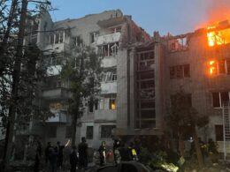two children pulled rubble alive three did survive—one village near kryvyi rih after russian missile attack · post residential building burns strike lviv 30 2026 у львові після обстрілу горить