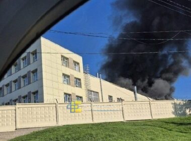 one plant makes seats save russian pilots—ukraine's flamingo missile torched 1200 km home · post column black smoke rises over kirov after ukrainian struck avitek russia 24 2026 лшкщм vyatka