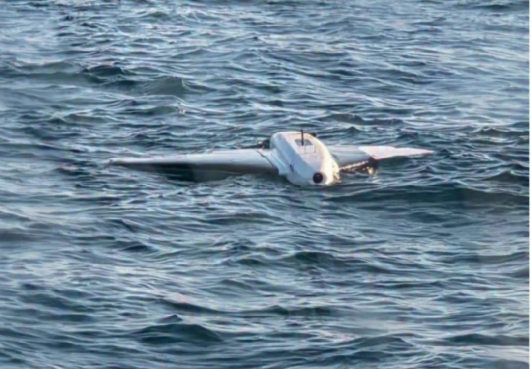 romania found two russian drones bobbing its sea—and didn't wait ask questions · post one drifting spotted black sea before destruction 11 2026 один з виявлених дронів у чорному морі