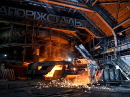Inside the Zaporizhstal steel plant. Photo: Zaporizhstal on Facebook