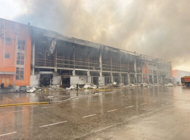 Russia's overnight barrage burned down the Ukrainian warehouse of a German household brand, Liqui Moly. Source: Liqui Moly