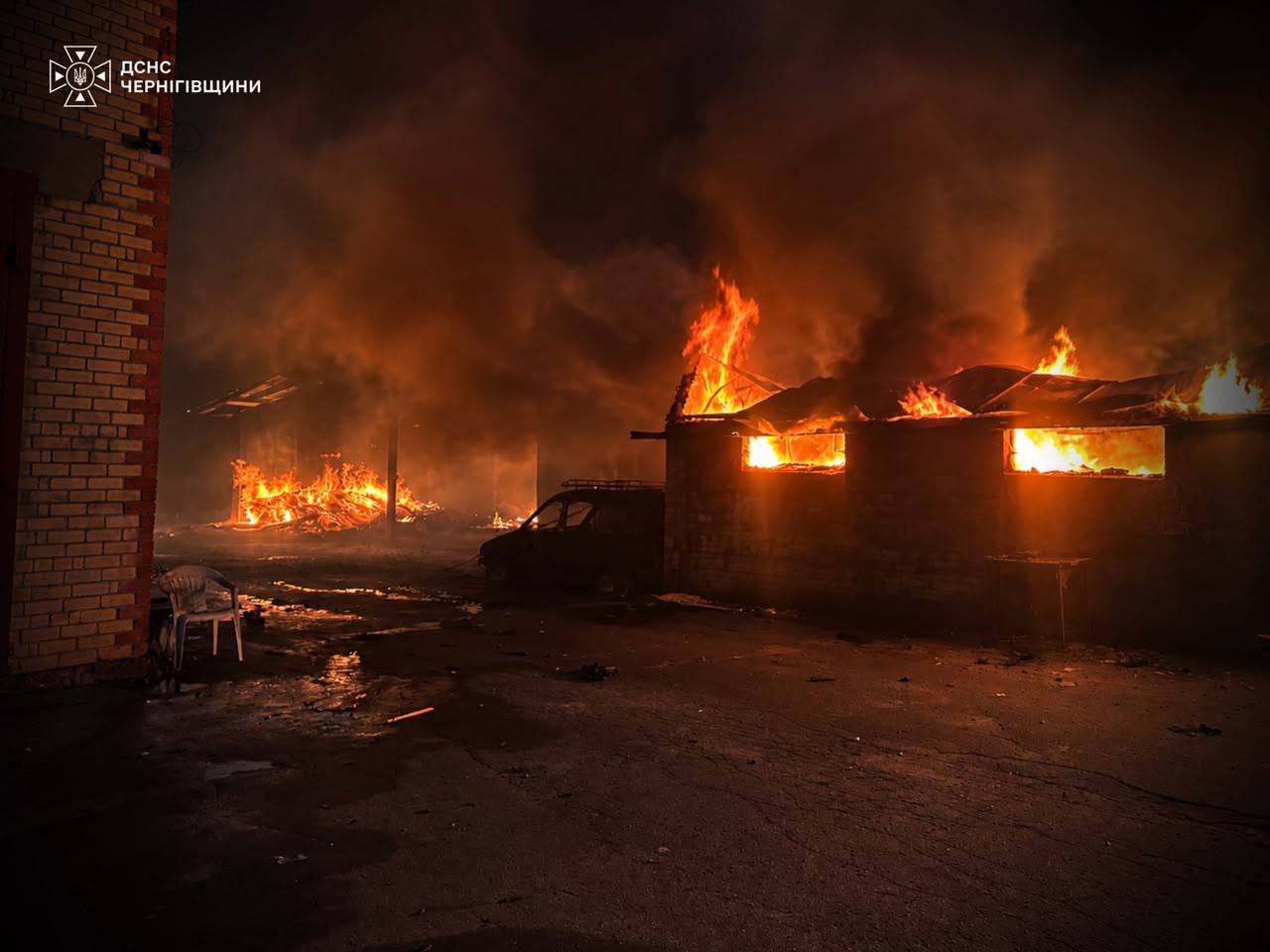 least eight people were killed dozens more wounded russia strikes 10 ukrainian regions over 24 hours · post fire chernihiv oblast broke out result russian shelling 17 2026 chernihiv_16_08 ukraine