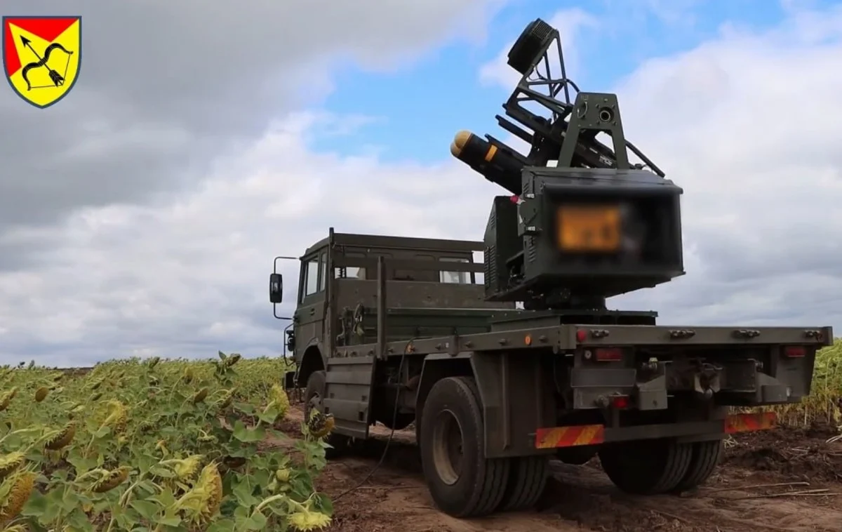 The STASH air defense system mounted on a truck chassis. Ukraine, August 2026