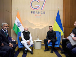 modi and zelenskyy during the g7 meeting in france, 17 june 2026
