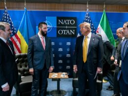 Syrian President Ahmed al-Sharaa and US President Donald Trump at the 2026 NATO Summit, 8 July, 2026. Photo: The White House