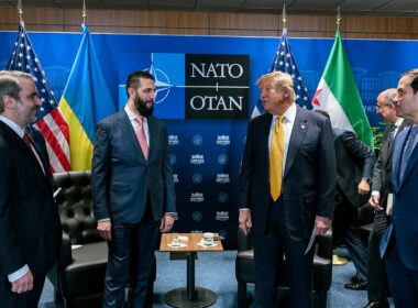 Syrian President Ahmed al-Sharaa and US President Donald Trump at the 2026 NATO Summit, 8 July, 2026. Photo: The White House