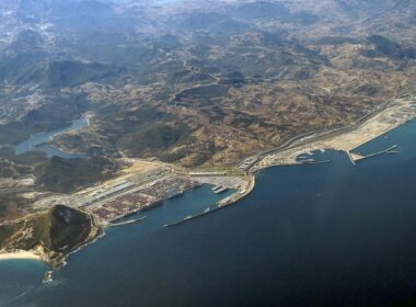 tanger med, the cargo port of tangier in morocco