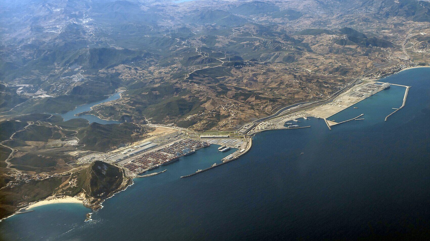 tanger med, the cargo port of tangier in morocco