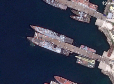 Possible damage to two frigates in Novorossiysk.