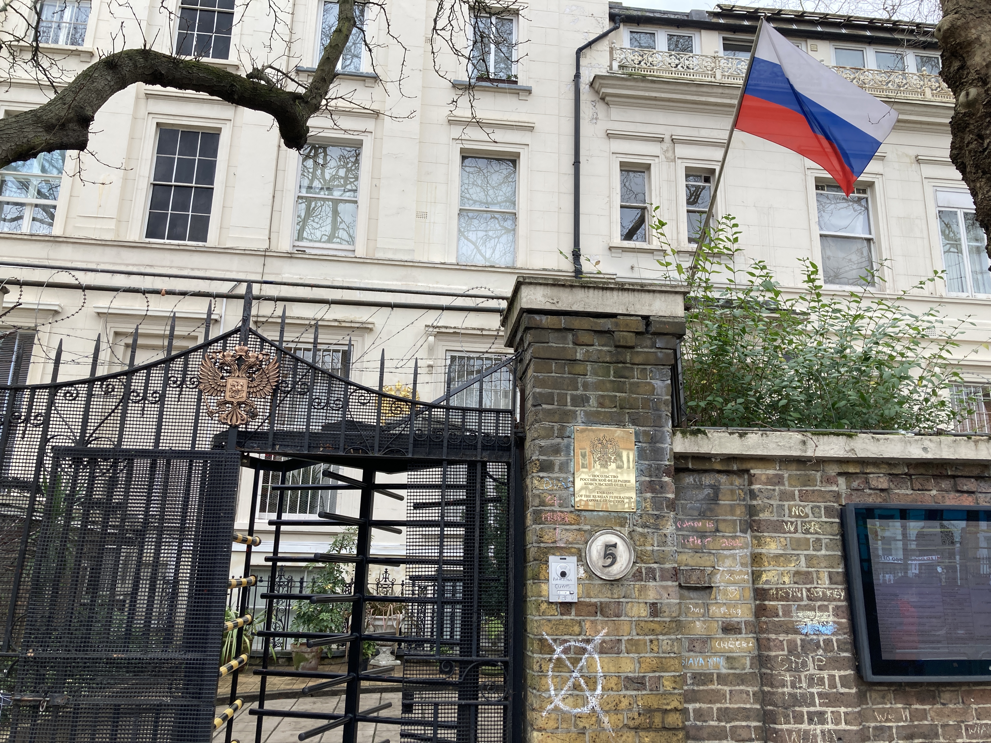 Russian Embassy in London, 2022. Photo via Wikimedia Commons.