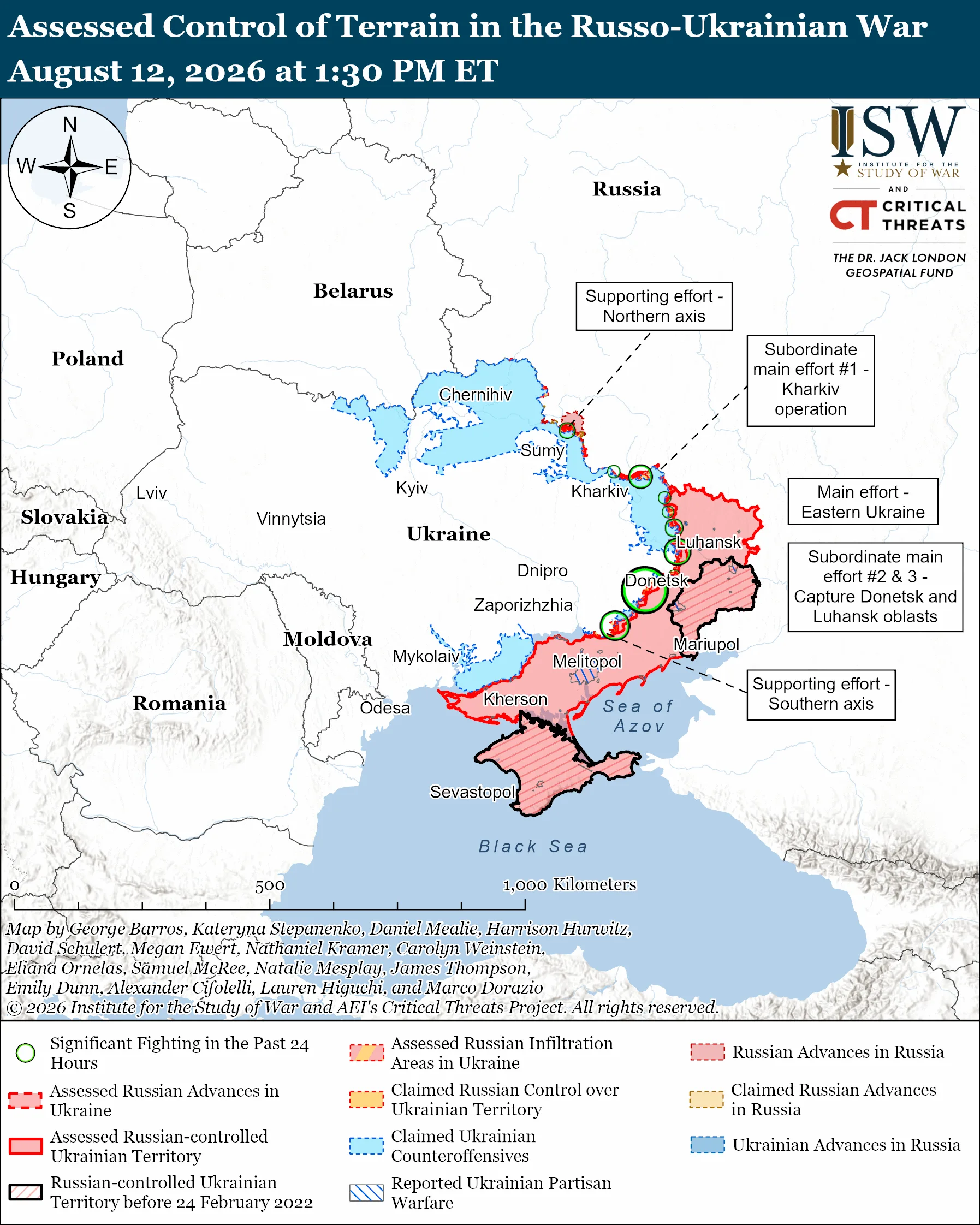 745 km² recaptured ukraine's eight-month oleksandrivka counteroffensive kyiv says · post 2026 institute study war aei's critical threats project russo-ukrainian-war-august-12-2026 ukraine news ukrainian reports