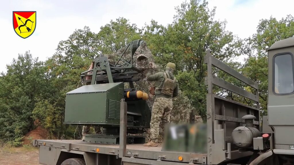 The STASH air defense system mounted on a truck chassis. Ukraine, August 2026