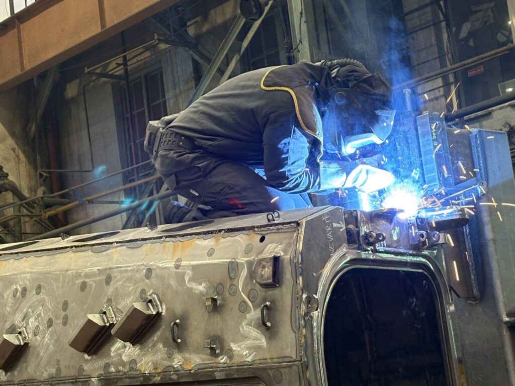 Production of the BMP-1 hull by the Slovak company STV Machinery. 2025. Photo: STV Machinery
